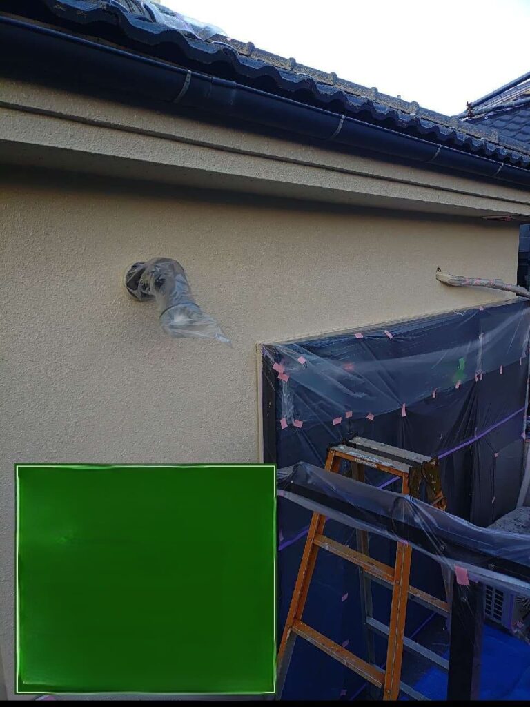 外壁の上塗り