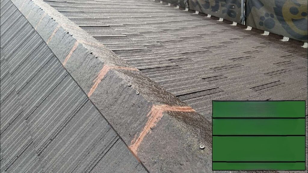 屋根下地処理・下塗り