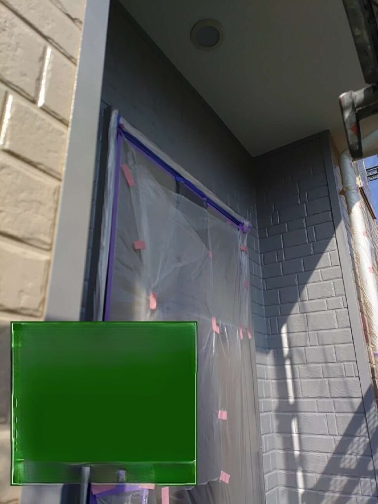 パターンの外壁上塗り